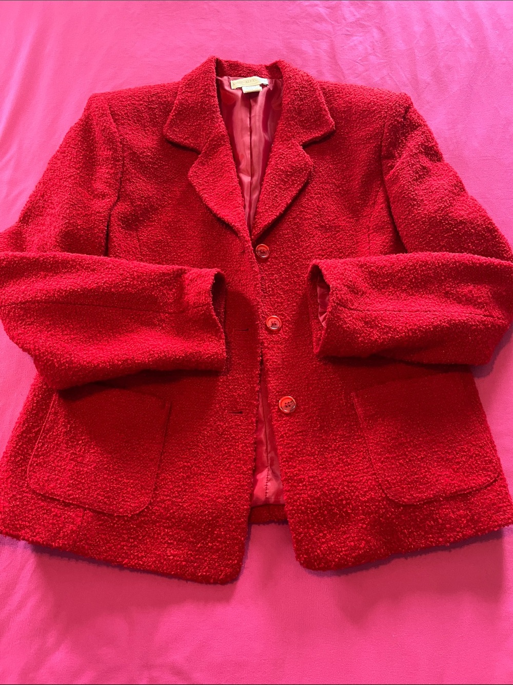 Annie Alexander short red jacket vintage